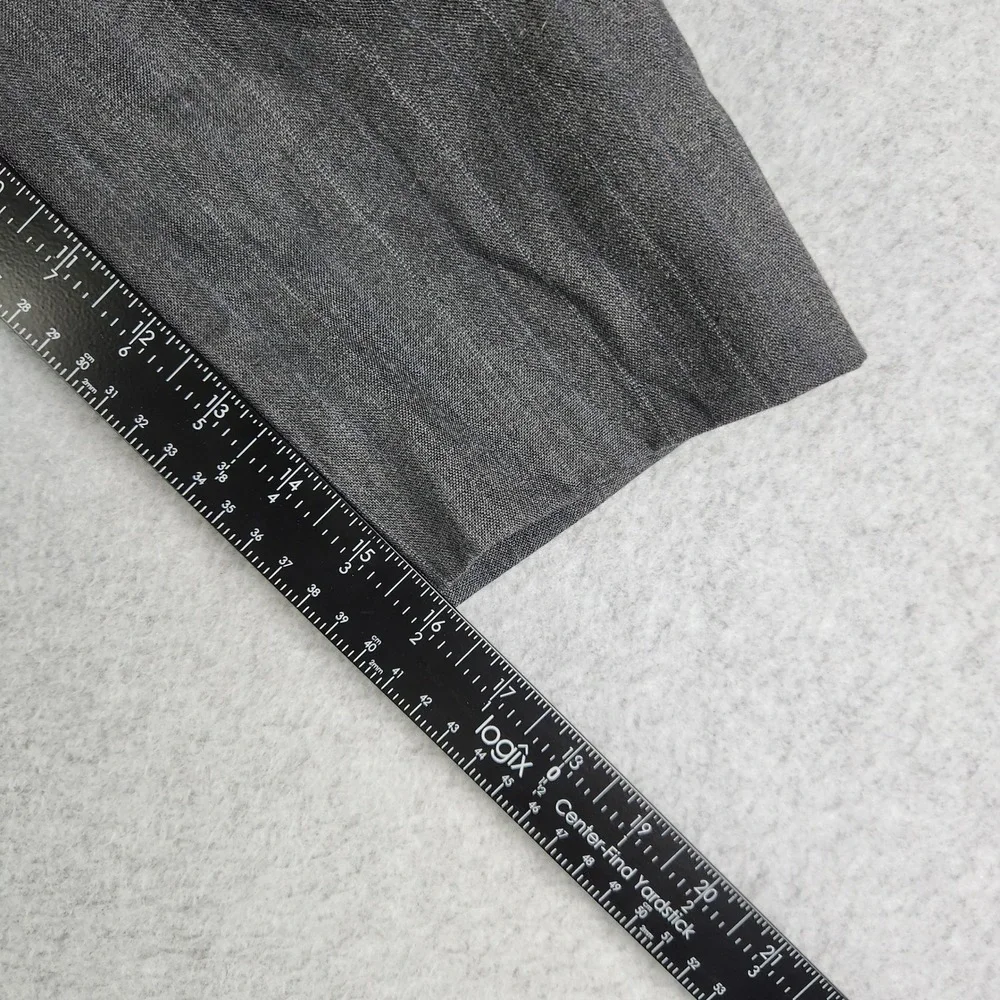 John Alexander Suit‎ Mens 46R x 41W Gray Worsted Wool Pinstripe 2pc Blazer Pants